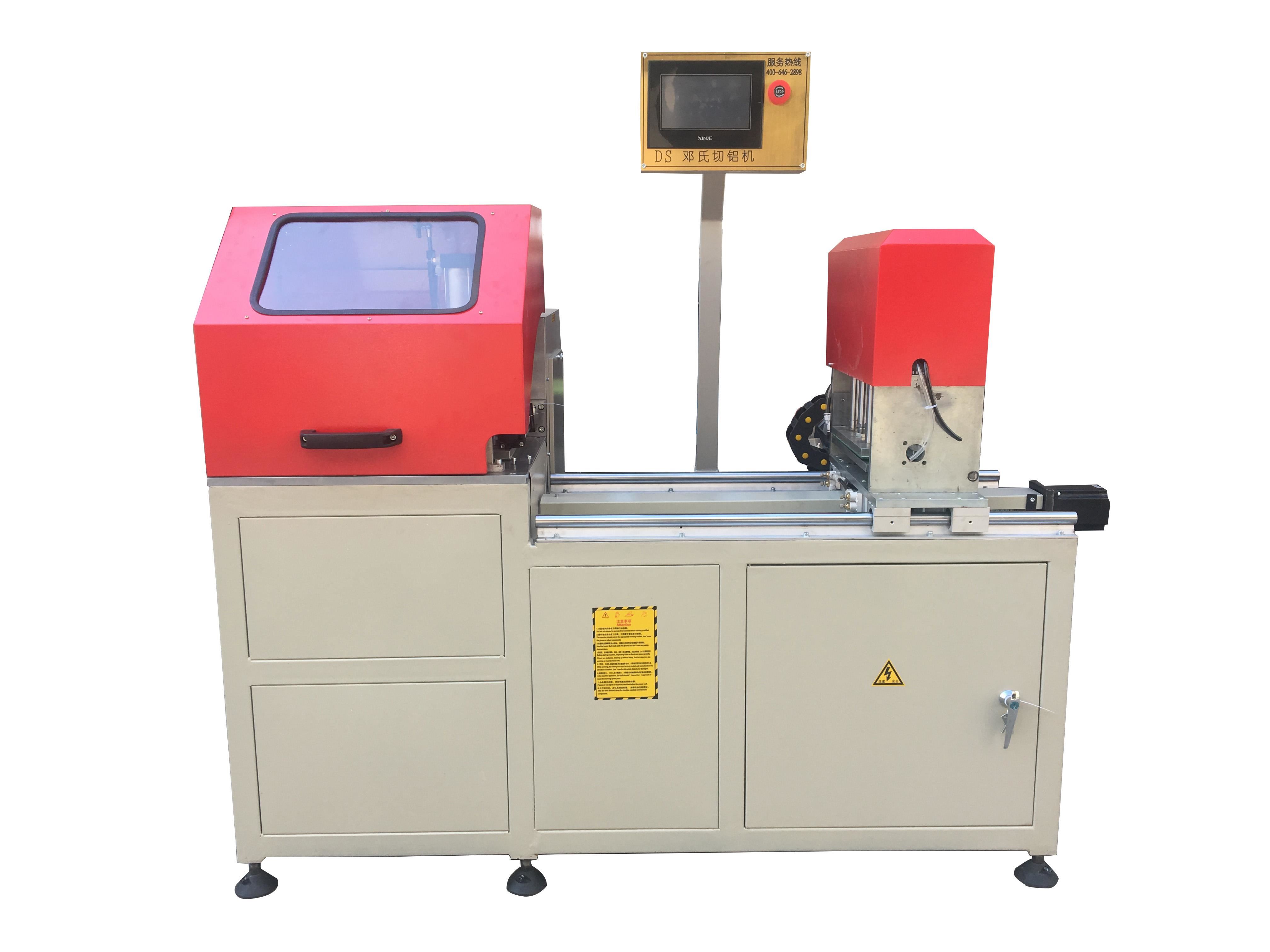 小型高精度鋁型材切割機，切割8*2mm液晶電視零部件鋁型材案例